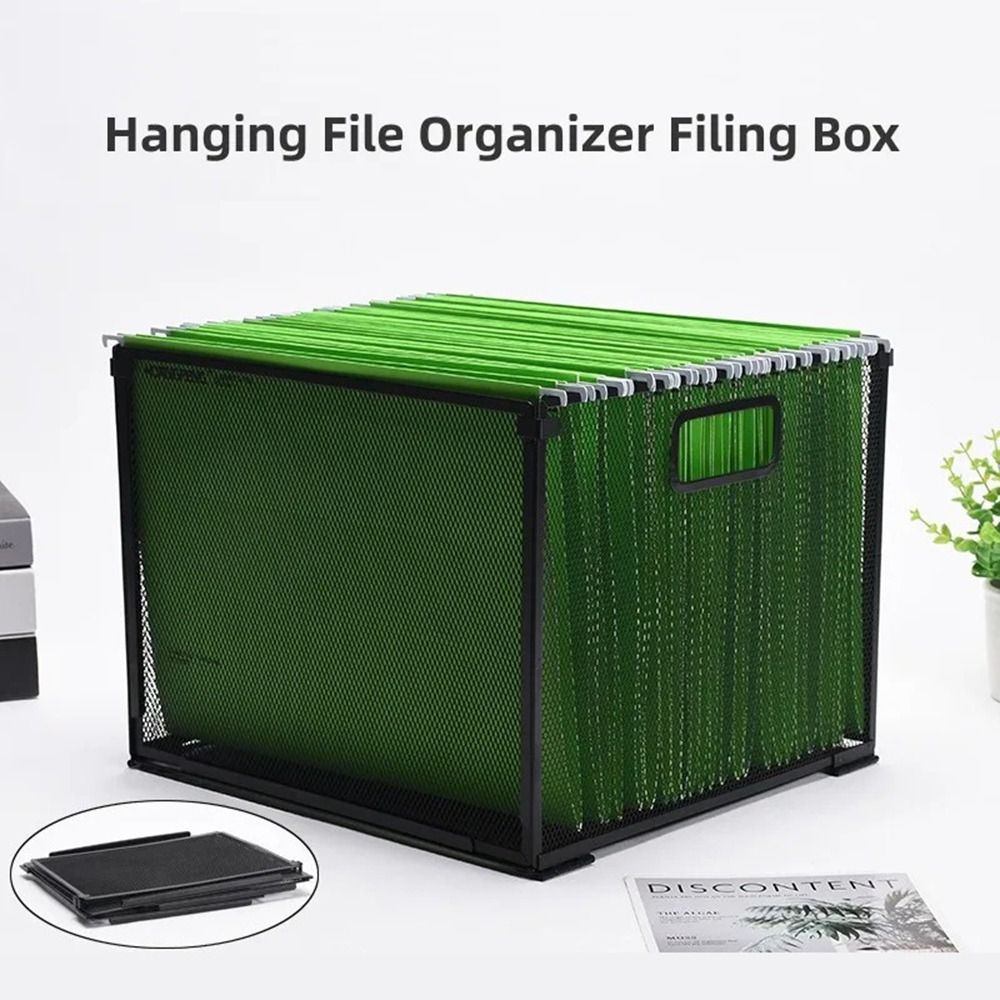File Cabinet - Mesh Metal Hanging File Folder Organizer