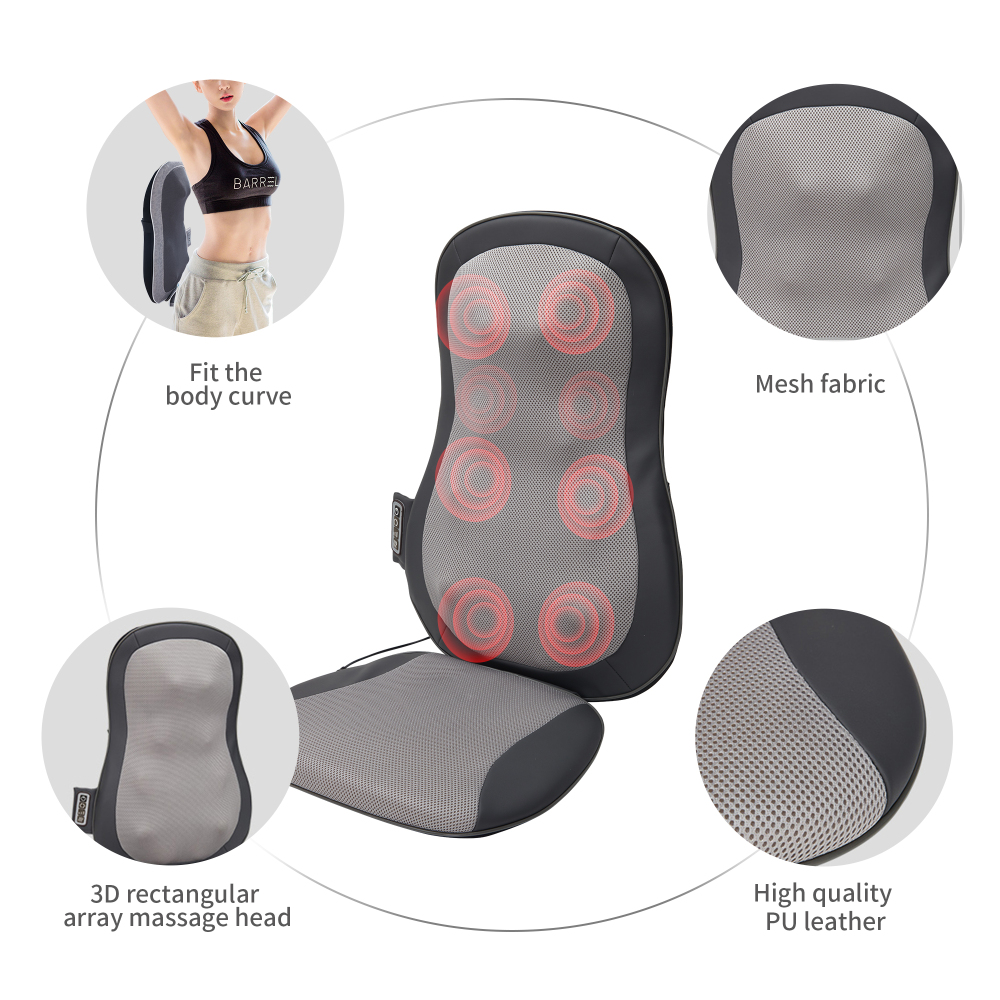 Shiatsu Back Massager with Hea - Office Chair Cushion ulasan dan harga