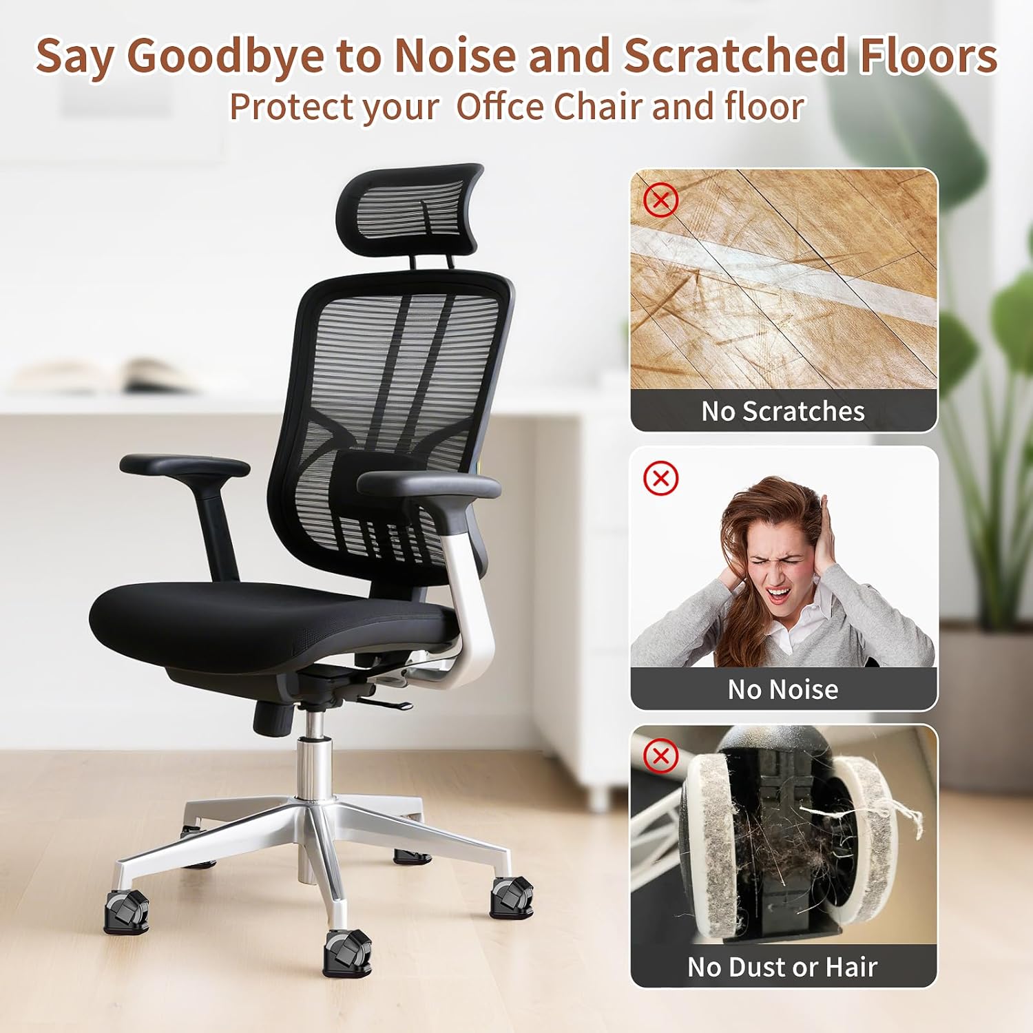5PCS Chair Leg Protectors Offi - Office Furniture Brands ulasan dan harga