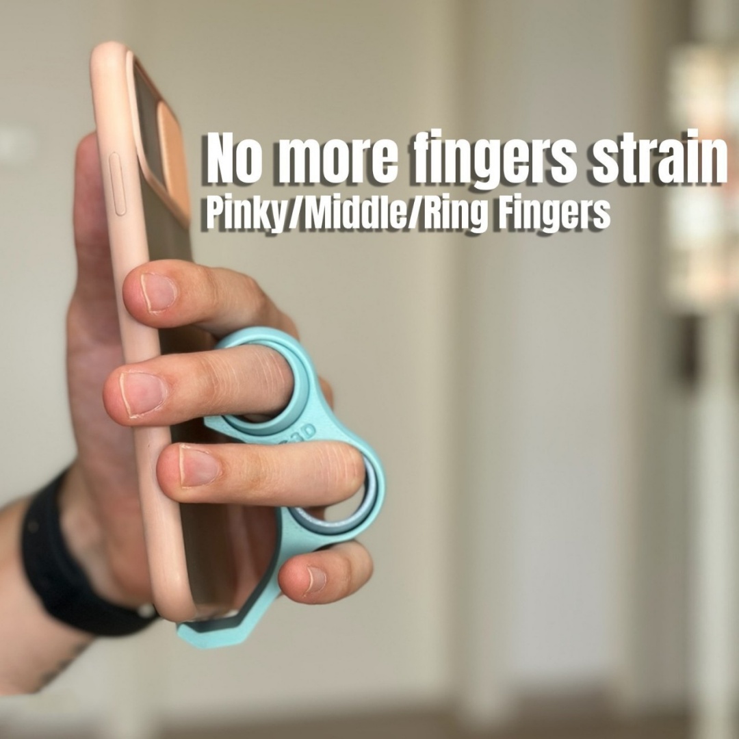 1PCS Cellphone Grip Holder Fin - Standing Desk ulasan dan harga