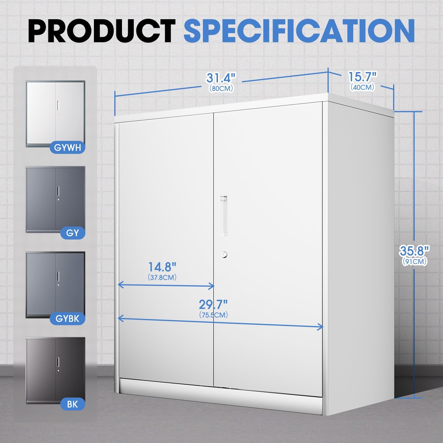 #￥forModern Heavy Duty White M - File Cabinet ulasan dan harga