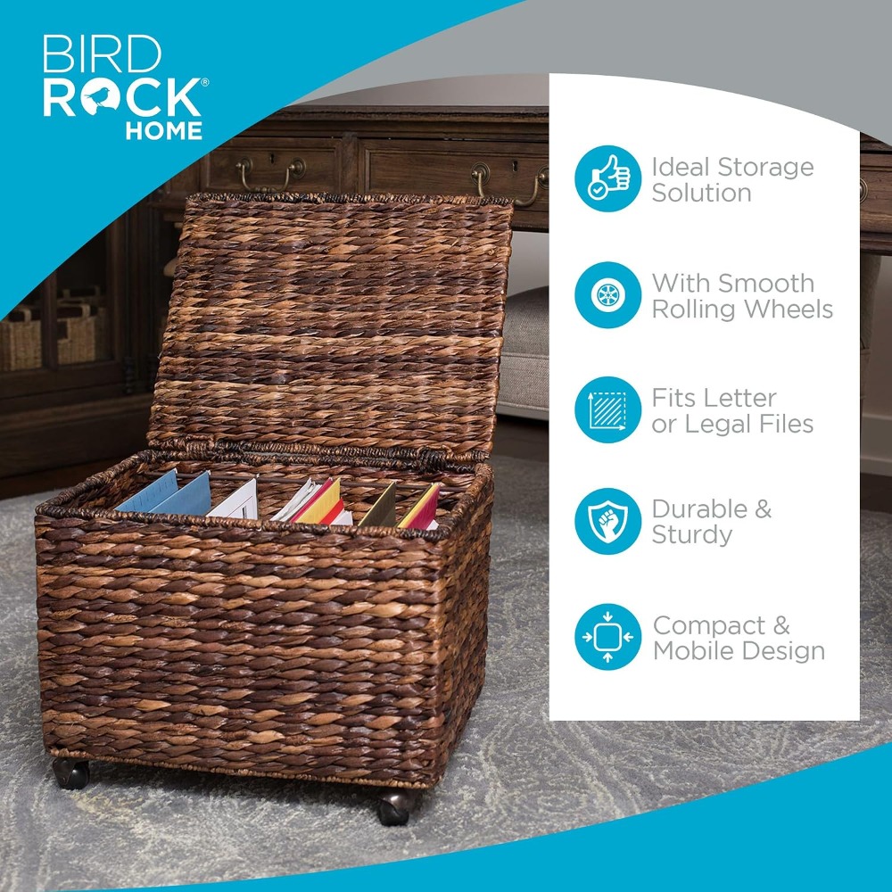 Handwoven Rolling File Cabinet - File Cabinet ulasan dan harga