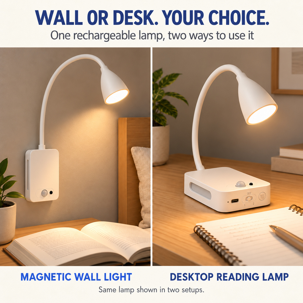 4000mAh Rechargeable Magnetic  - Desk Lamp ulasan dan harga