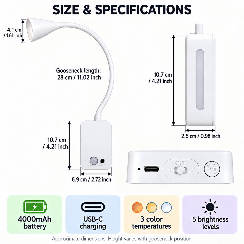 4000mAh Rechargeable Magnetic  - Desk Lamp ulasan dan harga