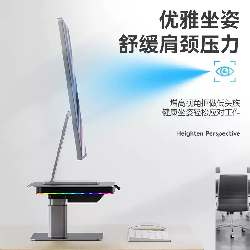 With USB HUB Home Office Deskt - Monitor Stand ulasan dan harga