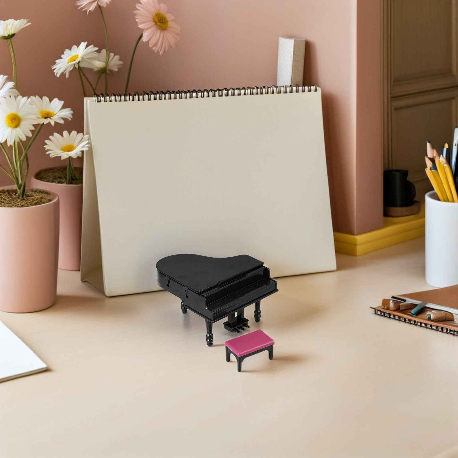 2Set Mini Upright Piano Set Pr - Office Stool ulasan dan harga